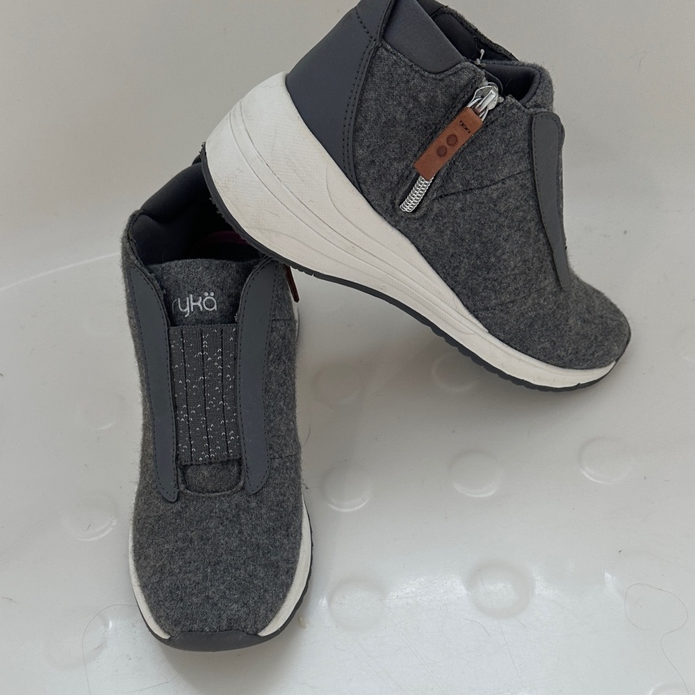 Ryka Charcoal Gray Ankle Booties